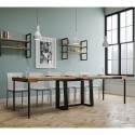 Utdragbart Konsolbord Modern design 90x40-288cm trä och metall Asia Oak Katalog