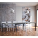 Utdragbart Konsolbord 90x40-300cm Matbord grått och metall Banco Concrete Kampanj
