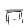 Utdragbart Konsolbord 90x40-300cm Matbord grått och metall Banco Concrete Erbjudande