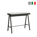 Utdragbart Konsolbord 90x40-300cm modernt vitt matbord Banco Evolution Försäljning