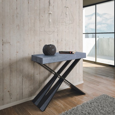 Utdragbart Konsolbord 90x40-300cm Grått Matbord Diago Premium Concrete Kampanj