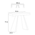 Utdragbart Konsolbord 90x40-300cm Träbord Diamante Premium Fir Rabatter