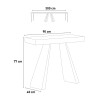 Utdragbart Konsolbord 90x40-300cm Träbord Diamante Premium Fir Rabatter