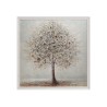 Handmålad canvastavla silverfärgat träd ram 100x100cm W641 Rea