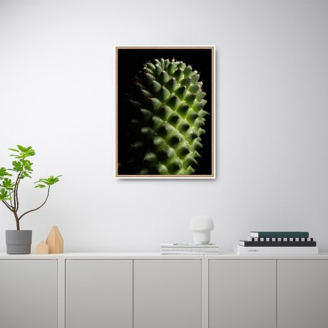 Skriv ut bild fotografi växt blomma kaktus ram 30x40cm Unika 0061