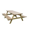 Picknickbord träbänkar för utomhus trädgård 180x150cm Försäljning