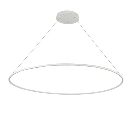 Modern LED cirkel upphängning ljuskrona vit Ø120cm Nola Maytoni