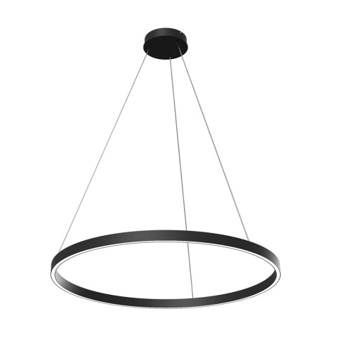 LED pendellampa svart cirkel Ø 80cm Rim Maytoni