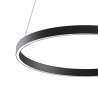 LED-pendellampa svart cirkel Ø 60cm modern Rim Maytoni Försäljning