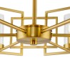 Gyllene ljuskrona upphängt tak vardagsrum 6 lampor Bowi Maytoni Erbjudande