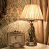 Bordslampa i klassisk stil med tyg lampskärm Grace Maytoni Kampanj