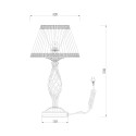 Bordslampa i klassisk stil med tyg lampskärm Grace Maytoni Erbjudande
