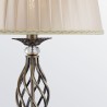 Golvlampa klassisk stil vardagsrum tyg lampskärm Grace Maytoni Rea