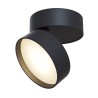 Modern svart rund taklampa med justerbart LED-ljus Onda Maytoni Försäljning