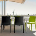 Stapelbar stol för utomhus trädgård bar restaurang Volga BICA 
