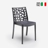 Modern stapelbar stol för utomhus bar trädgård restaurang Matrix BICA Val