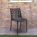 Modern stapelbar stol för utomhus bar trädgård restaurang Matrix BICA Rea