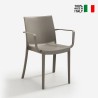 Erbjudande 23 stapelbara stolar med armstöd utomhus trädgård Victoria Bica Katalog