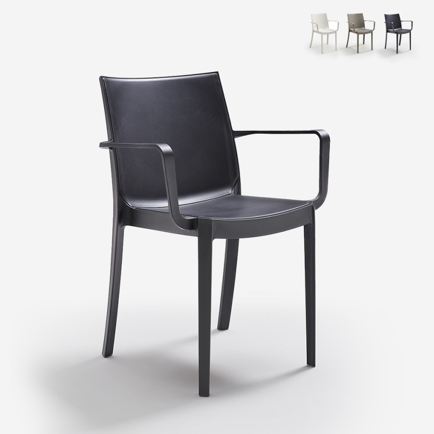 Erbjudande 23 stapelbara stolar med armstöd utomhus trädgård Victoria Bica Försäljning