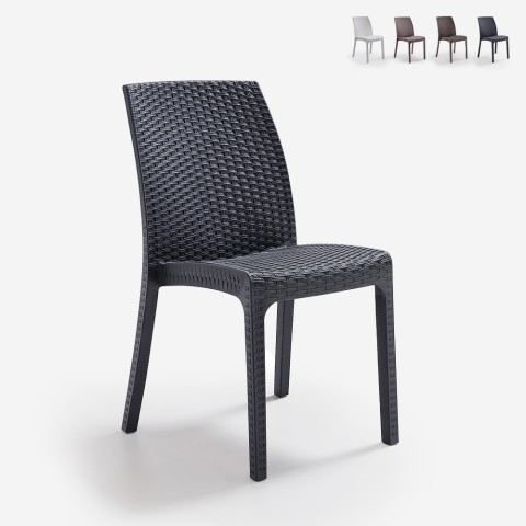 Erbjudande 19 stapelbara stolar i konstrotting för utomhus Virginia Bica