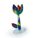 färgat plexiglas blomma dekorativ skulptur pop art stil Tulipano Bestånd