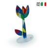 färgat plexiglas blomma dekorativ skulptur pop art stil Tulipano Rabatter