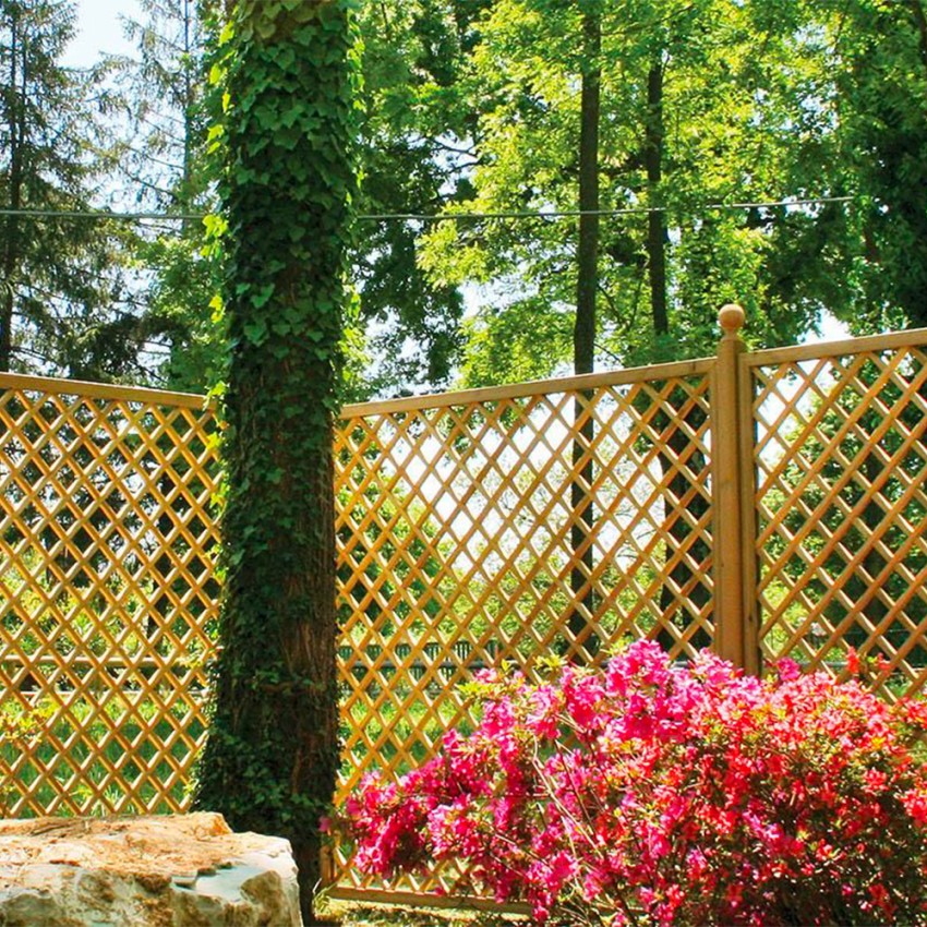 Träspaljé 90x180cm För Klättrande Växter Trädgård Insynsskydd Trendy Kampanj