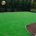 Syntetisk gräsmatta 10 mm konstgräs rulle grön dränering bakgrund Evergreen Rabatter