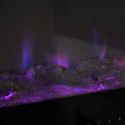 Väggmonterad elektrisk eldstad med flerfärgat LED-ljus Dallas Mått