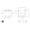 Multifunktionell Förvaringsbox för utomhusbruk Store It Out Arc Keter K217162 Modell