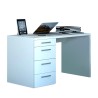 Modernt vitt skrivbord 4 lådor kontor hemmakontor 110X60 KimDesk WS Erbjudande