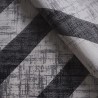 Modern grå svart geometrisk design vardagsrumsmatta Double GRI008 Erbjudande