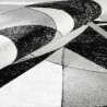 Rektangulär matta med modern geometrisk design grå vit svart GRI229 Erbjudande
