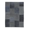 Modern blå rektangulär matta för matsal och sovrum TUBL01 Försäljning