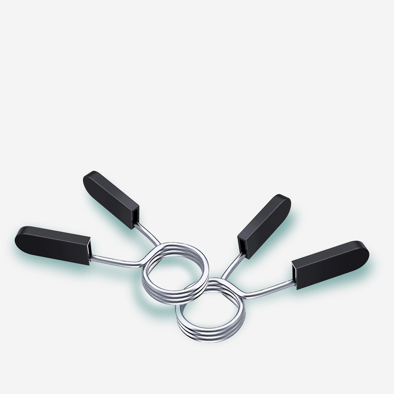 2 x fjäderskivklämmor för 50 mm olympisk skivstång Flylock