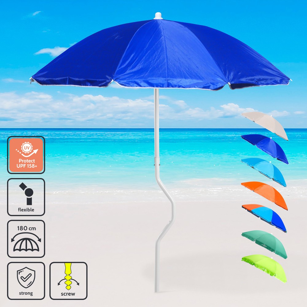 Strandparaply vind- och UV-skydd 180 cm Girafacile Prometeo