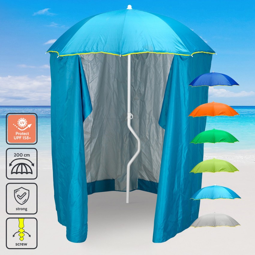 Parasoll Hav GiraFacile 200 Cm uv-Skydd Tält Strand Fiske Zeus Modell