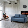 3-sits soffa modern design för vardagsrum och lounger i tyg Portland Rabatter