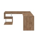 Modernt hörnskrivbord i trä 160/180cm studio kontor Vilnis WD Rabatter