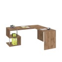 Modernt hörnskrivbord i trä 160/180cm studio kontor Vilnis WD Katalog