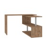 Hörnskrivbord i trä med 2 hyllplan för kontor svängbar design Volta WD Erbjudande