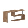 Hörnskrivbord i trä med 2 hyllplan för kontor svängbar design Volta WD Bestånd