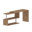 Hörnskrivbord i trä med 2 hyllplan för kontor svängbar design Volta WD Val