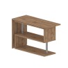 Hörnskrivbord i trä med 2 hyllplan för kontor svängbar design Volta WD Modell