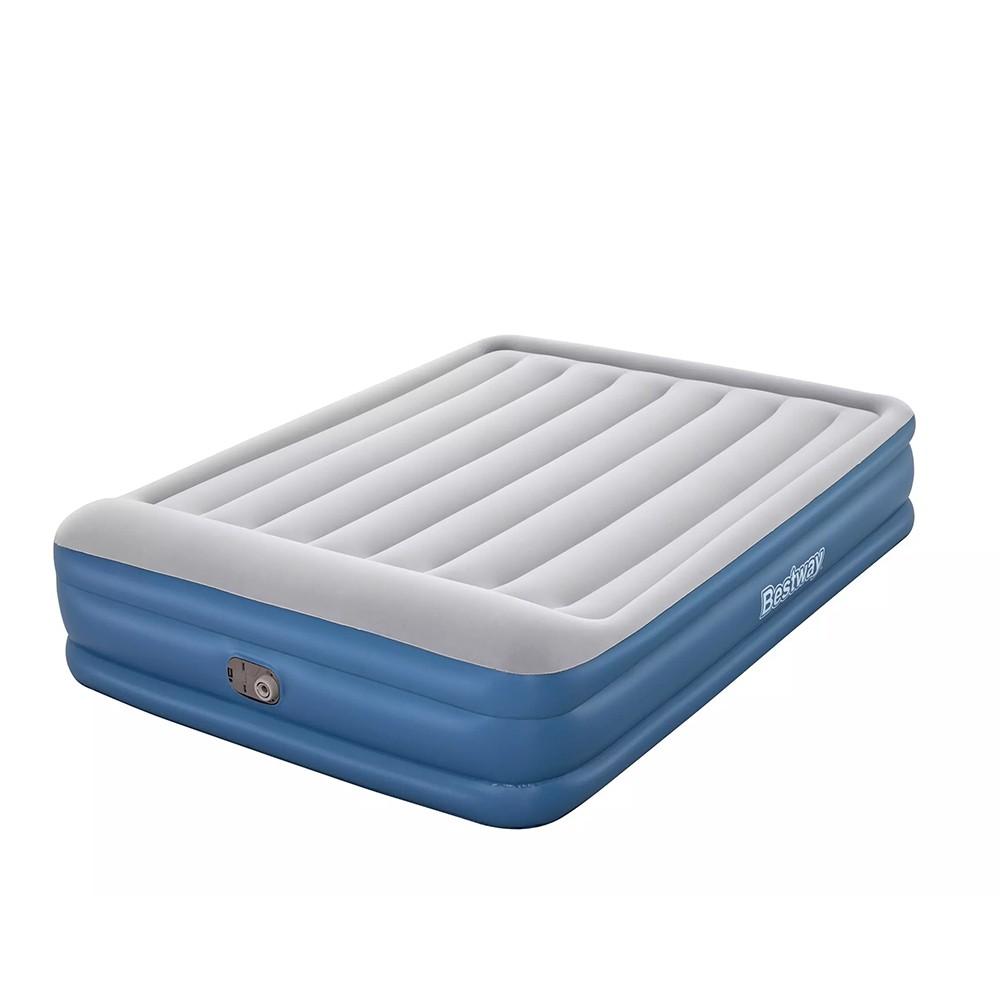 Uppblåsbar Dubbelmadrass Bestway 67630 Tritech 152x203x46cm Med Pump