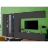 Modernt grått TV-möbelset TV-bänk Väggkombination Note Wide Katalog