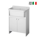 Tvättställ för utomhusbruk 55x34cm 2 dörrar Pancrazio 5001PKC Negrari Försäljning