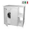 Utvändigt vit PVC 5012PRO Negrari tvättmaskinsskåp med 2 fack för tvättmaskin Försäljning