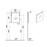 Nedhängt badrumsskåp 80cm tvättställ 2 lådor LED-spegel Root VitrA M Egenskaper