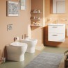 Back to wall badrum toalettskål med toalettsits Mia Round VitrA Försäljning